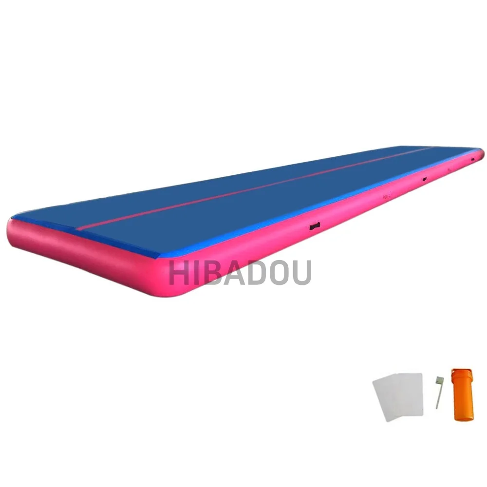 Opblaasbare Gymnastiek Tumbling Track Mat Air Training Mat Air Track 9x2x0.2m Opblaasbare Air Gymnastiek mat Luchtvloer met Pomp