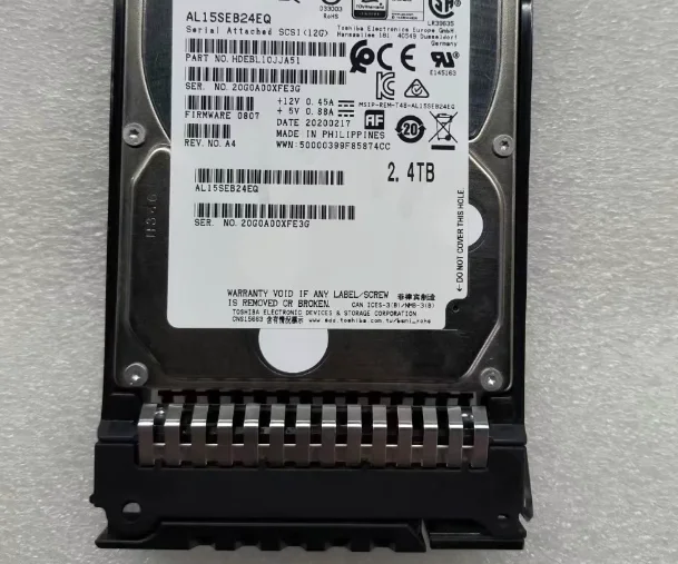 For 02313EWV 2.4T 10K 2.5 SAS 2288H RH5885 V3 V5 server hard drive