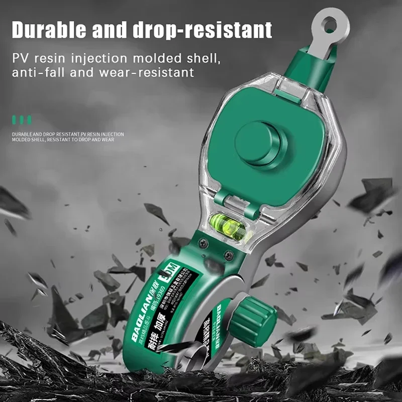 Portable Scribes Ink Draw 50M Line Marker Ink Marker Construction Carpenter Tools Hand-Operated Measuring Tools