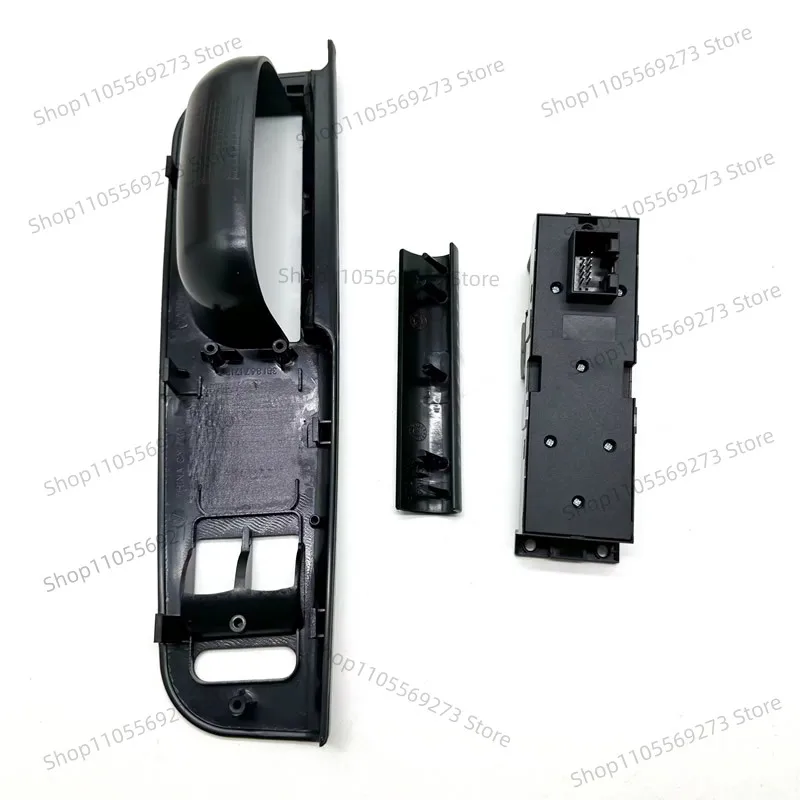 LH07 3pcs New Car Window Control Cars Interruptor Car-styling Switch + Door Panel + Handle For Golf 4 MK4 Passat B5 B6