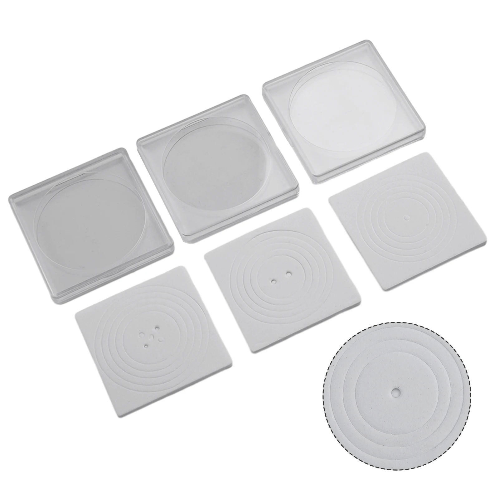 20pc Coin Capsule Holder Square Style for 16mm to 40mm with Precision Cut Foam Inserts and PC Enclosure Structure