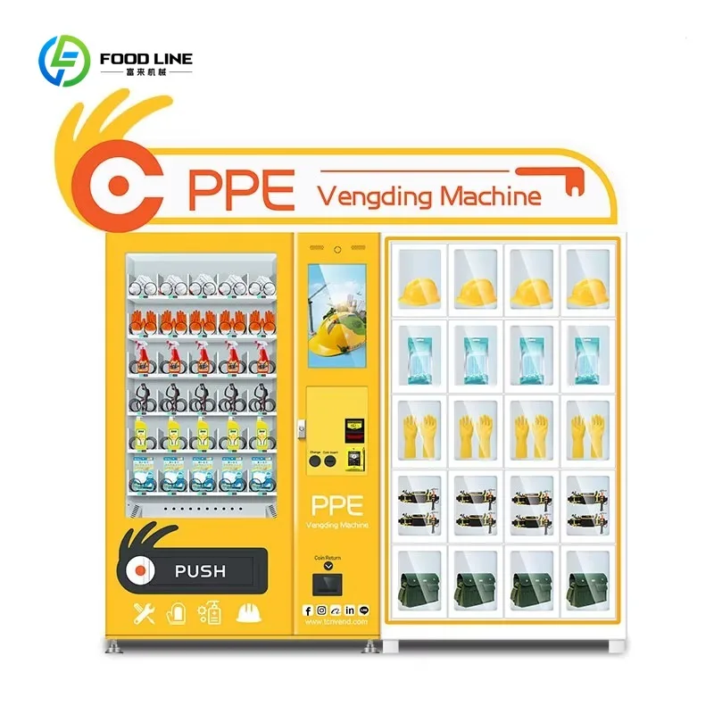 

Fluorescent Vests Plastic Goggles Vending Machine Gloves Vending Machine Ppe Vending Machine
