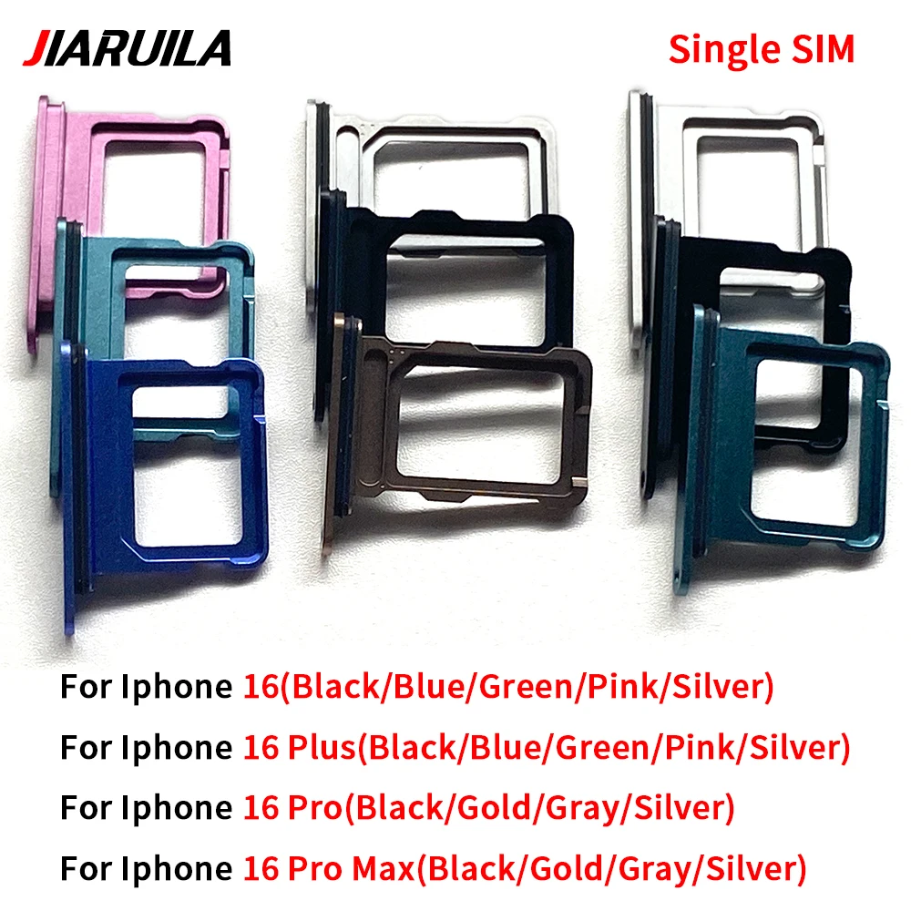 10Pcs\Lot Great Micro Nano SIM Card Holder Tray Slot Holder Adapter Socket For Iphone 16 Plus / For Iphone 16 Pro Max