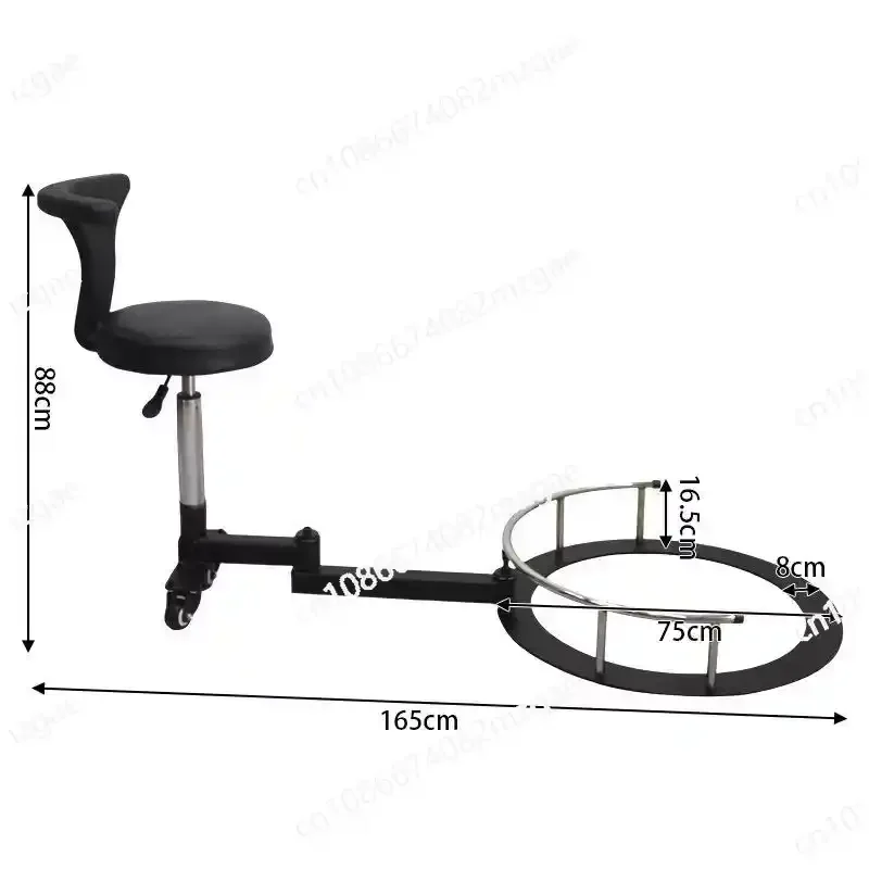 For Adjustable barber stool rotating barber chair with wheels salon technician chair beauty salon swivel chair