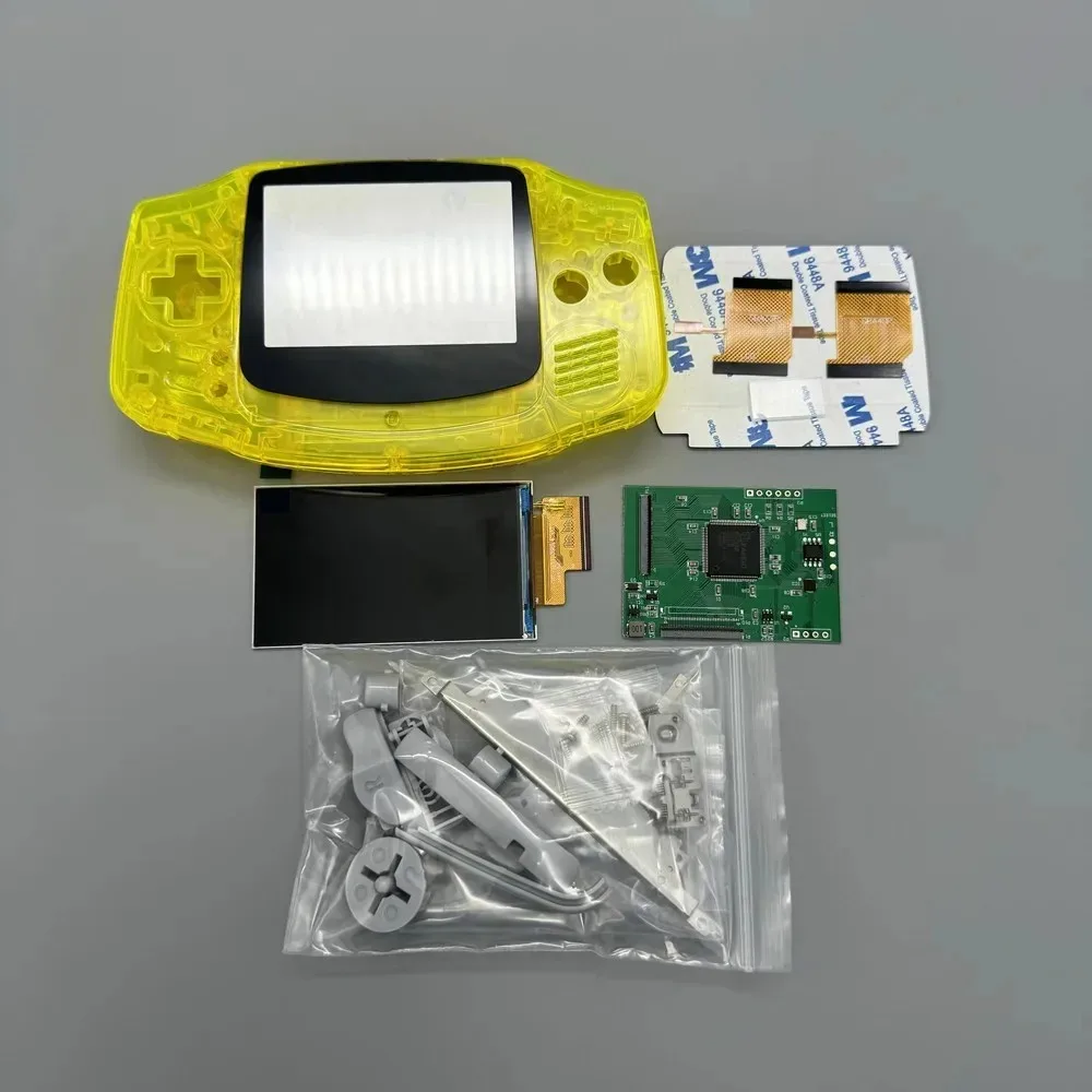 GBA IPS LCD scherm zonder shell-aanpassing, eenvoudig te installeren, 2.9 inch IPS LCD met hoge helderheid en shell-kit voor Gameboy Advance GBA