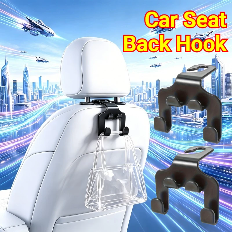 Car Seat Hook Hanging Storage Mobile Phone Holder Multifunctional  Rear Seat  Bracket  Back of Car Interior Seats Hanger  New