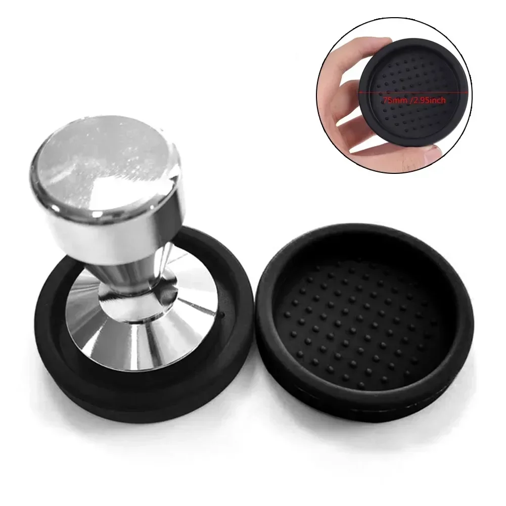 ALLGOOD Coffee Tamper Holder Pad Round Mat Tamper Pad Tamper Holder Food Grade Silicone Mat Coffee Tampers Kitchen Accessories