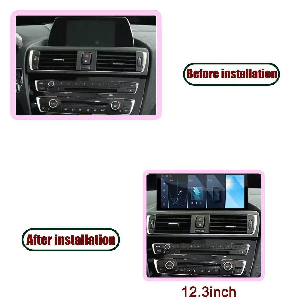 Rádio do carro de android 14 para bmw série 1/2 f20 f21 f22 f23 2013 - 2018 tela de toque reprodutor de vídeo multimídia navegação gps estéreo