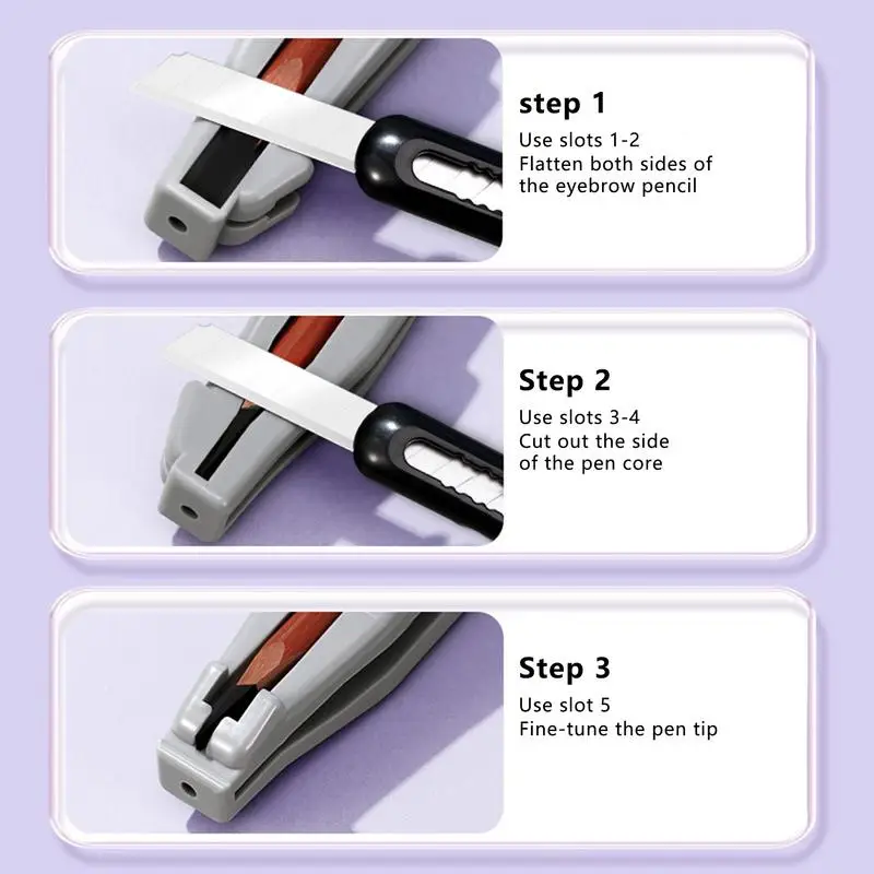 Augenbrauen Bleistift spitzer Augenbrauen Stift Form werkzeug tragbare Augenbrauen Bleistift Shaper für Frauen Mädchen Make-up