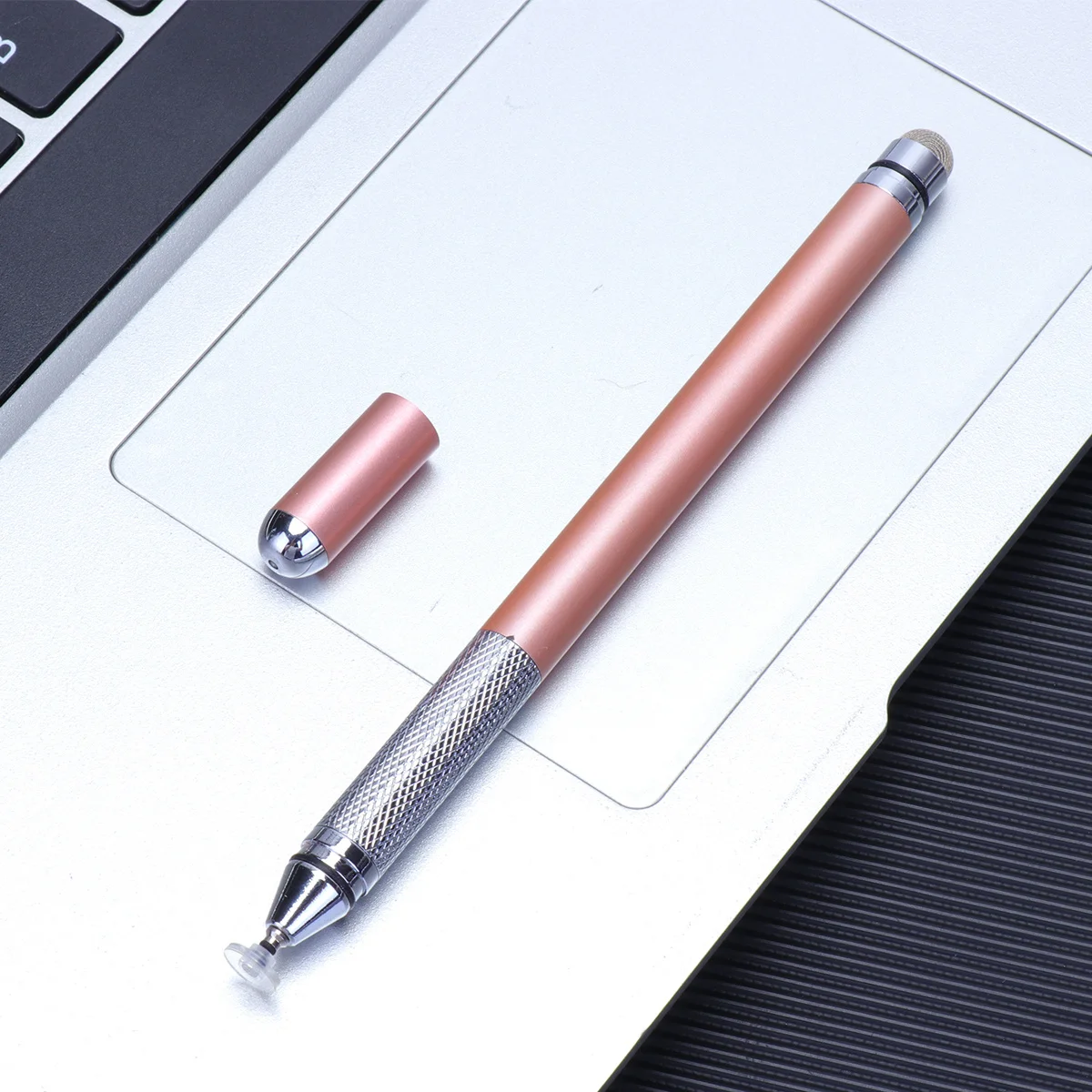 Stylus Pen Metal Capacitive Screen Disc For Phone Tablet Drawing Writing Note-Taking Gaming Rose Gold