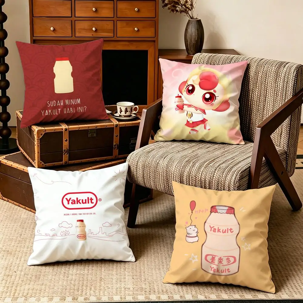 Brand-YakultS Cushion Cover Soft Velvet Cushion Cover Set 4Pcs 50x50 45x45 Zipper Pillowcase for Home Decor