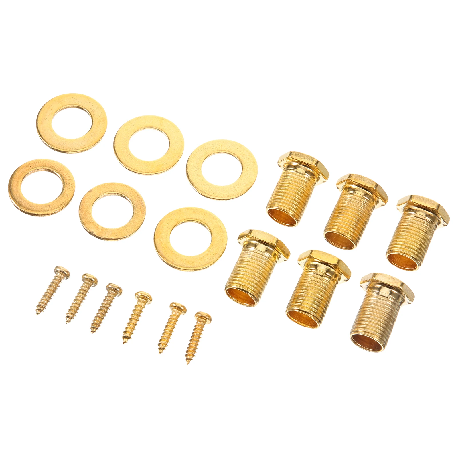 

6 Sets Guitar Tuner Accessories Locking Tuners Screws Washers for Machine Heads Knobs with Gasket Tuning Acoustic Keys