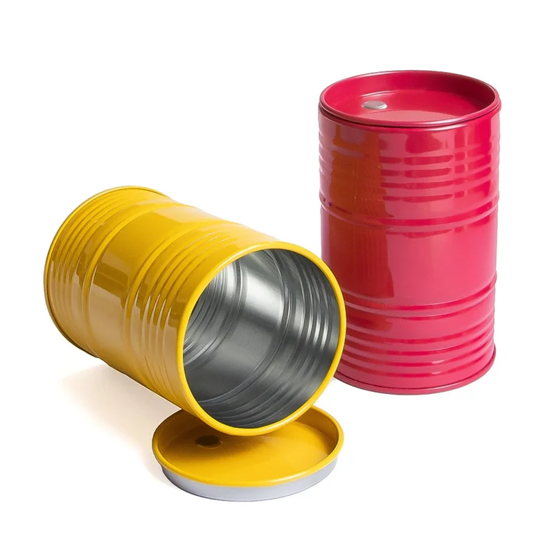 FBIL-RC Auto Tamburo Olio Serbatoio Decorazioni Portapenne Da Tavolo Per 1/8 1/10 RC Crawler TRX4 SCX10 RC Accessori Auto