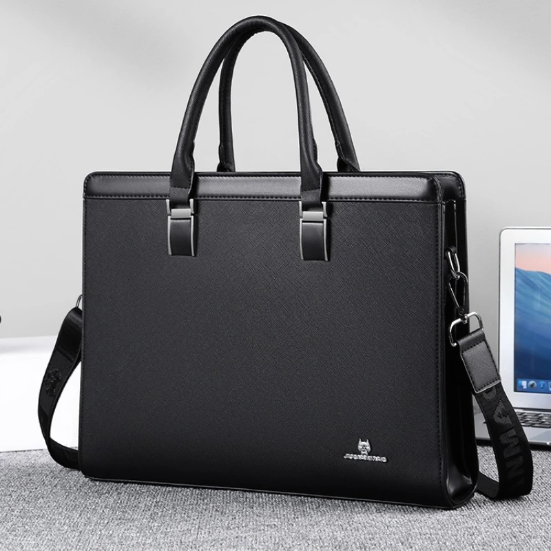 Valigetta da uomo d'affari Borse da uomo Borsa da laptop grande di lusso in pelle PU di moda per borsa a tracolla da uomo