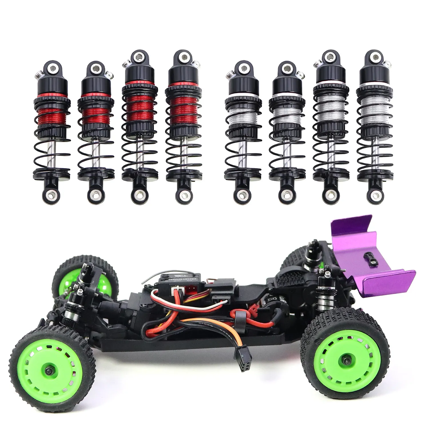 

1/24 Scale RC Crawler Shock Absorbers Wltoys 2044016 Dedicated Metal Shock Absorbers Front and Rear Electric Toy Car Parts