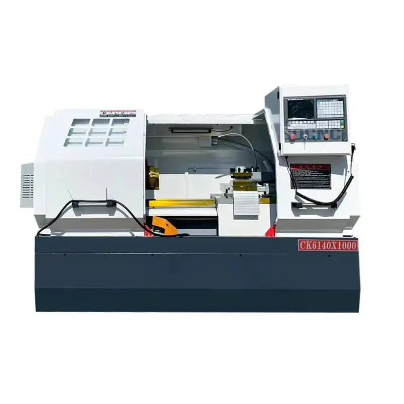 지멘스 파누크 컨트롤러 미니 CNC 선반 기계 Gsk Ck6140 수평형 플랫 베드 구조 220V 전압 새 제품