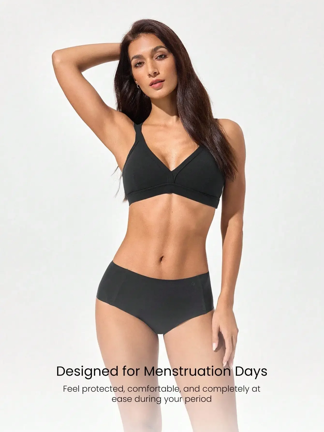 

Mid-Waist Leak-Proof Period Underwear With Wider Crotch For Menstruation Comfort And Protection