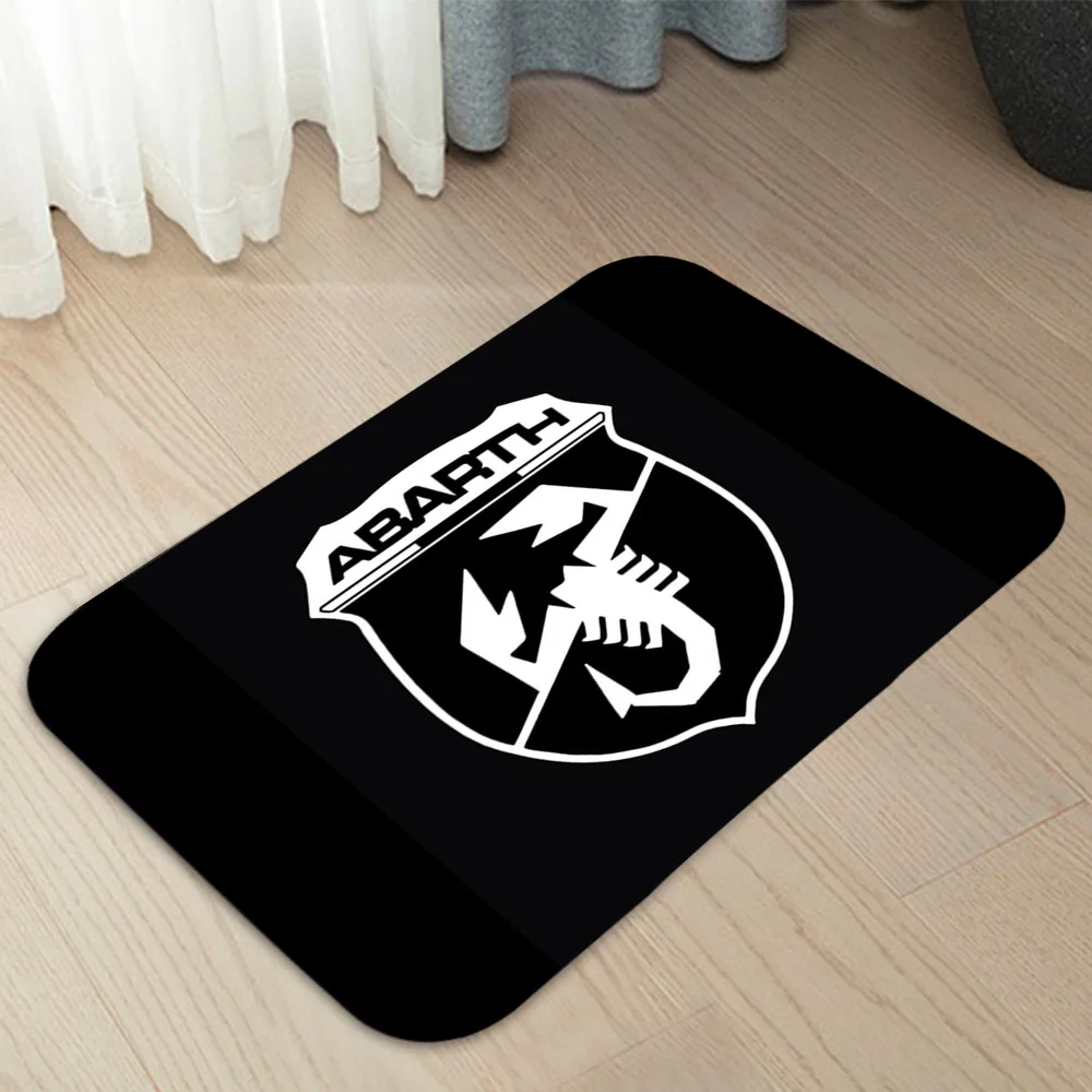 Abarth Car Doormat  Home Carpet Entrance Door Mats Modern Decor Carpet Bathroom  Floor Mats 013