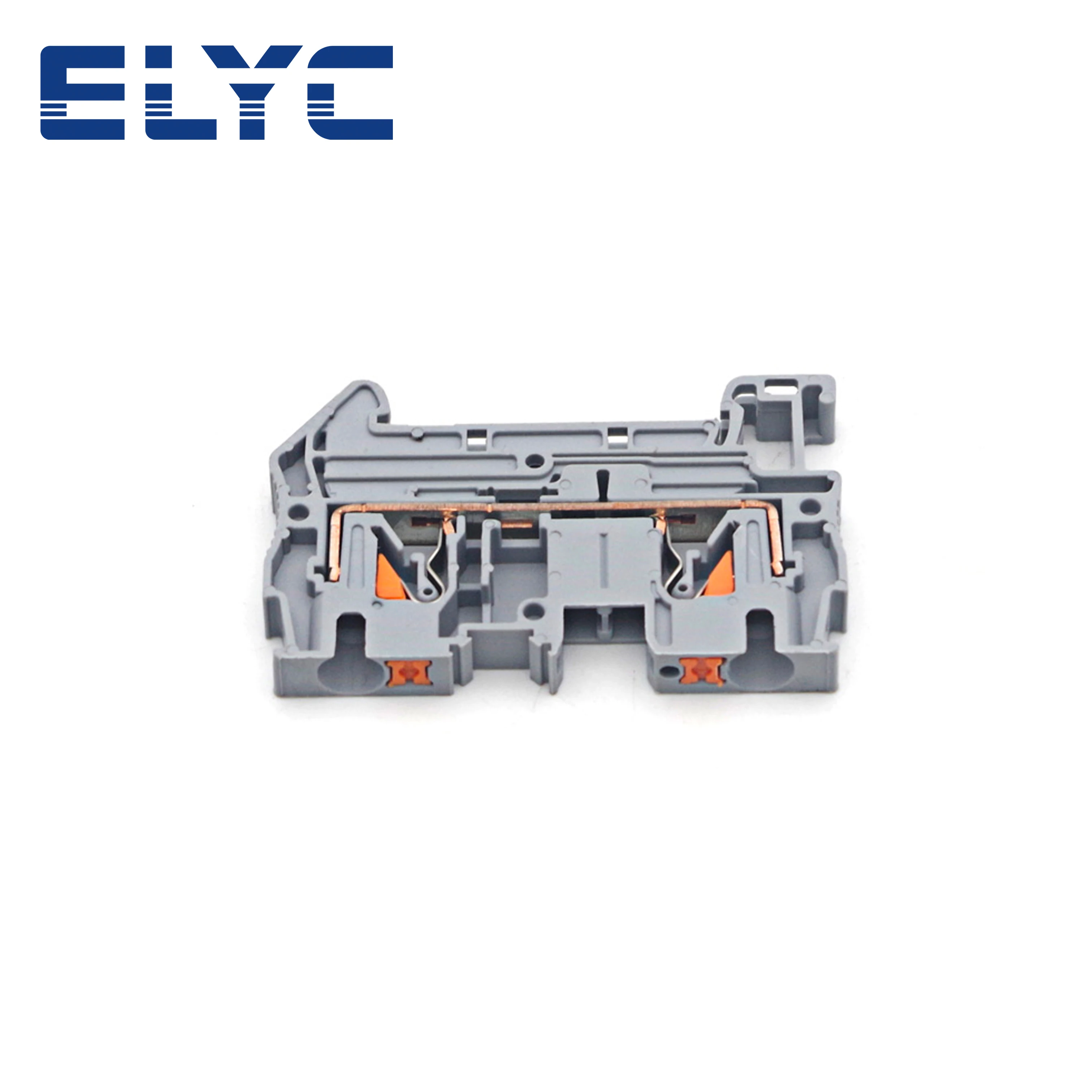 10Pcs PT4 Push-In Terminal Block Spring Connection Feed-Through Screwless PT-4 Wire Electrical Connector Din Rail Terminals PT 4