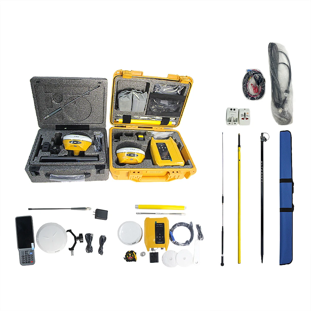 เครื่องรับสัญญาณ GPS แบบมือถือ V300 อุปกรณ์สำรวจแบบ RTK รหัสถาวร ไม่มีข้อผิดพลาด