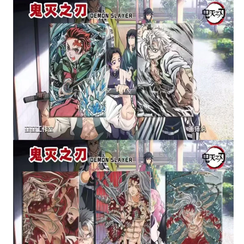Nuove carte da collezione originali Demon Slayer Booster Box Unico ShengSheng 100% dipinto a mano Rare Anime che giocano a carte da gioco da tavolo