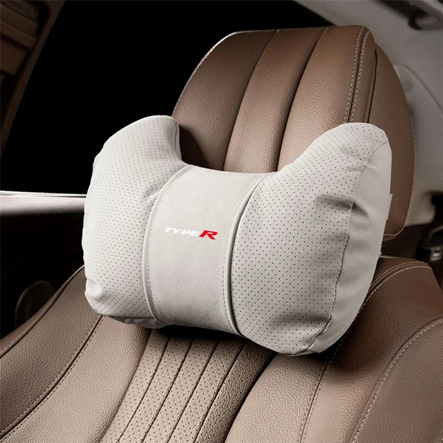 Car Seat Headrest Lumbar Support Protective Pillow Waist Cushion For Civic Type R NSX Type R Integra Type R Accord Type R