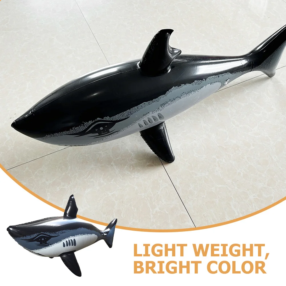 نفخ كبير القرش PVC العائمة بركة الديكور الكرتون البحر الحيوان الصيف حفلة عيد ميلاد تعويم حيوانات قابلة للنفخ