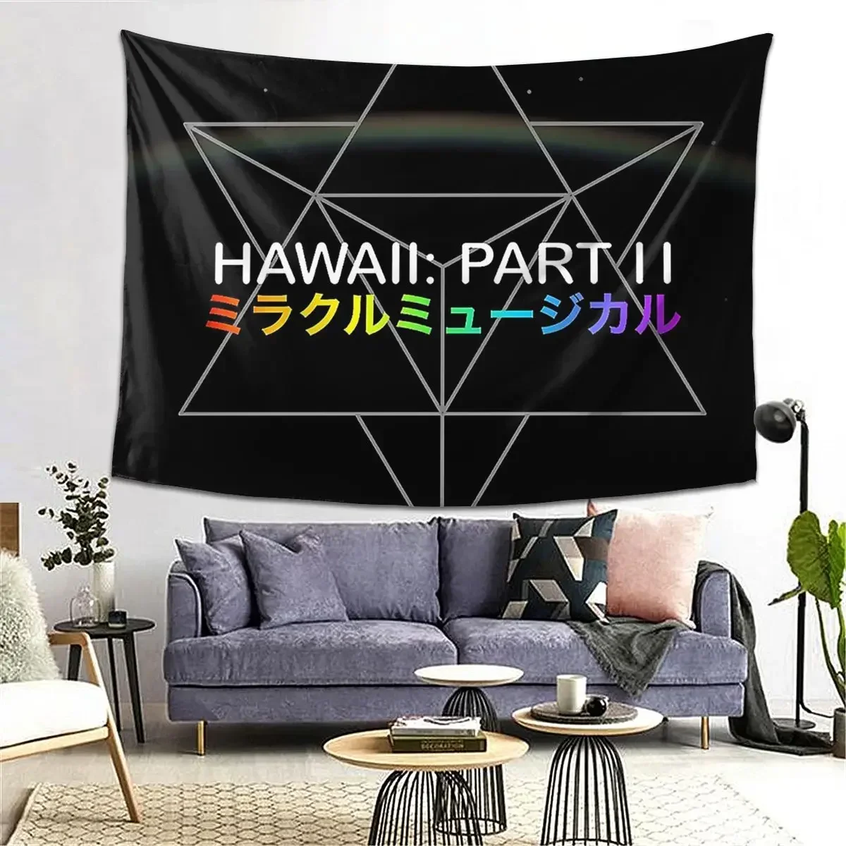 

Hawaii Part Ii Tapestry Decoration Art Aesthetic Tapestries for Living Room Bedroom Decor Home Hippie Wall Cloth Wall Hanging