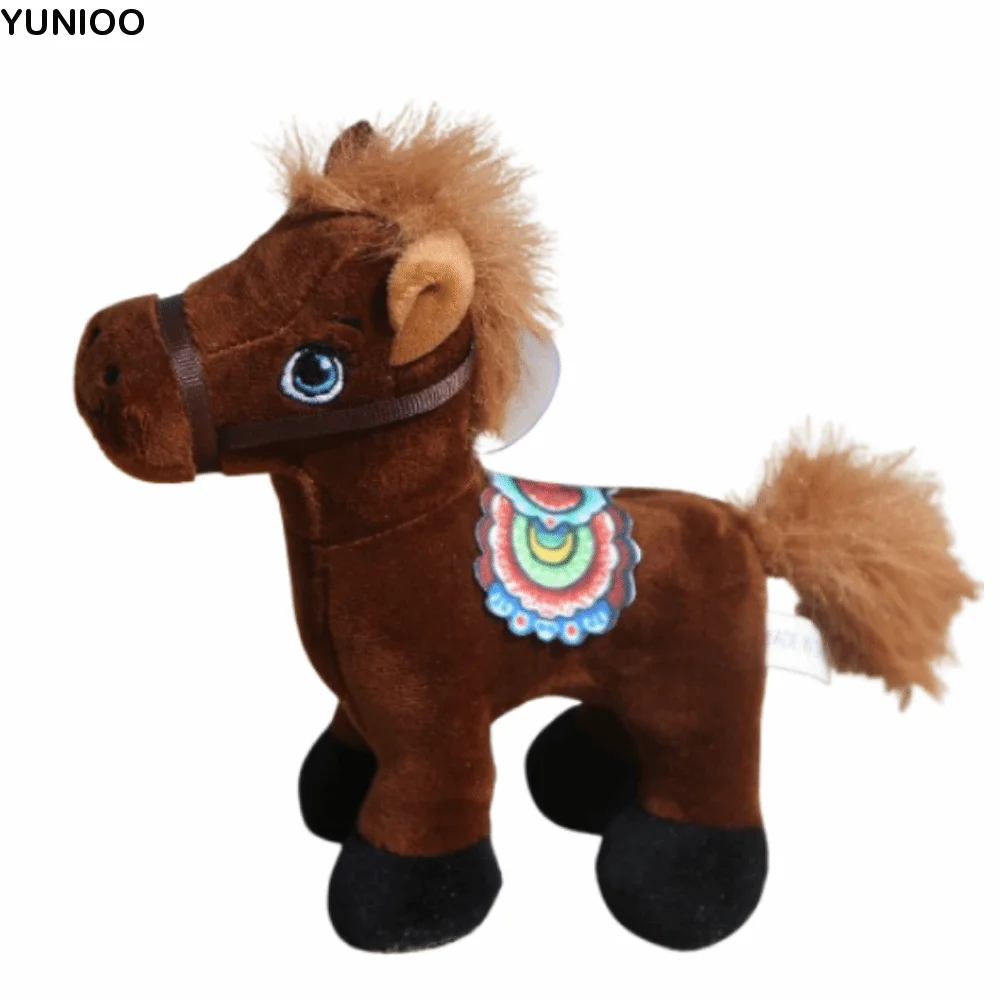 

Cute Stuffed Animal Horse Plush Toy 12/17cm Soft Zodiac Horse Pendant Adorable Year of The Horse Horse Plush Doll Toys
