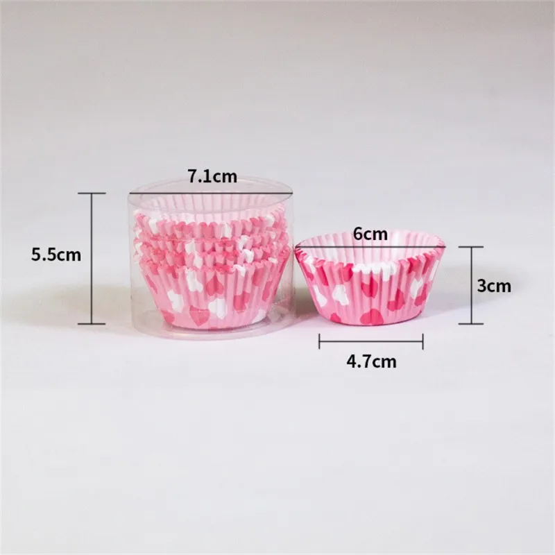 100PCS Cupcake Paper Cups Muffin Cupcake Liner Baking Muffin Box Cup Tray Wedding Party Wrapper Paper Birthday Party Decor