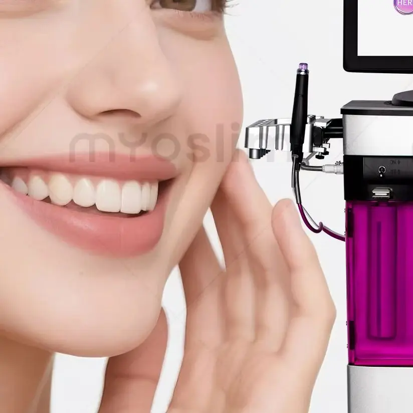 

Portable Professional Hydro-Oxygen Facial Machine - Deep Pore Cleansing Exfoliation Skin Tightening Salon-Grade Equipment