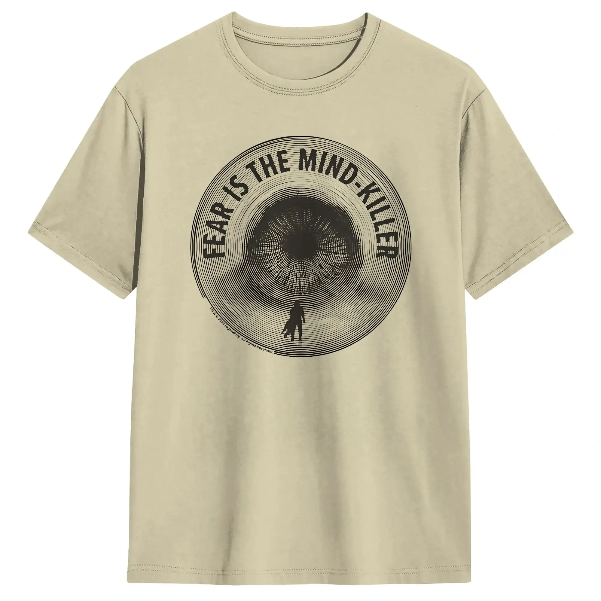 Dune, der Sandwurm. Angst ist der Geistetöter Baumwoll-T-Shirt für Männer Vintage T-Shirts Mode-T-Shirts Übergrößen Kleidung mit individuellem Logo – Detail 1