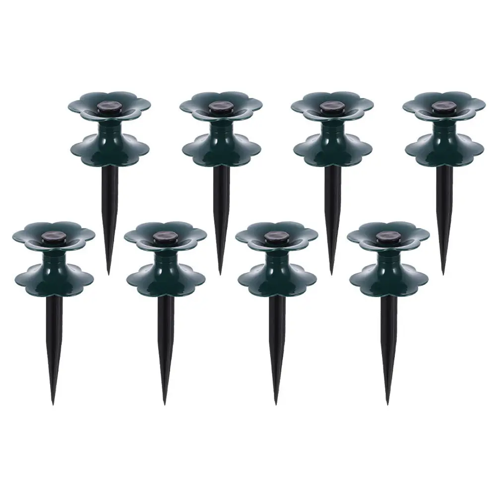 8Pcs Garden Hose Guide Roller Plastic Water Pipe Guard for Lawn Yard Flower Bed Plant Protection Hose Holder Spike Outdoor