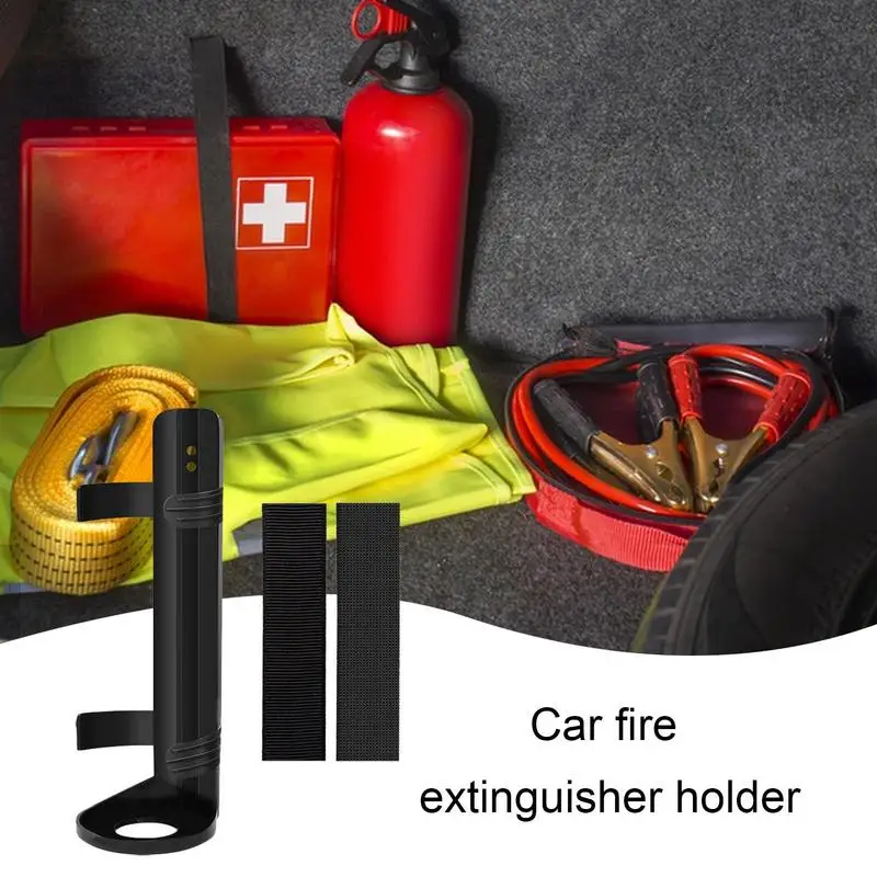 Auto Fire Extinguisher Bracket Self-adhesive Holder Car Fire Extinguisher Mount Space Saving Stable Placement Car Accessories