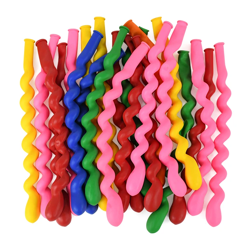 20/50Pcs Mehrfarbige Spirale Lange Ballon Schraube Twisted Latex Ballon Für Kinder Geburtstag Hochzeit Party Decor Globos Spielzeug baby Dusche – Detail 10