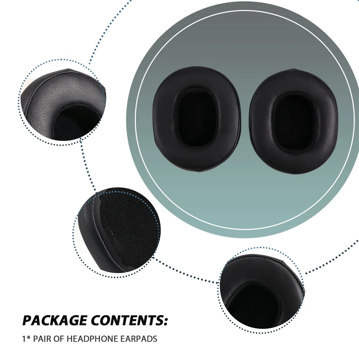 1Pair Earpad Cushion Cover for Skullcandy Crusher 3.0 Wireless Bluetooth Headset YDH