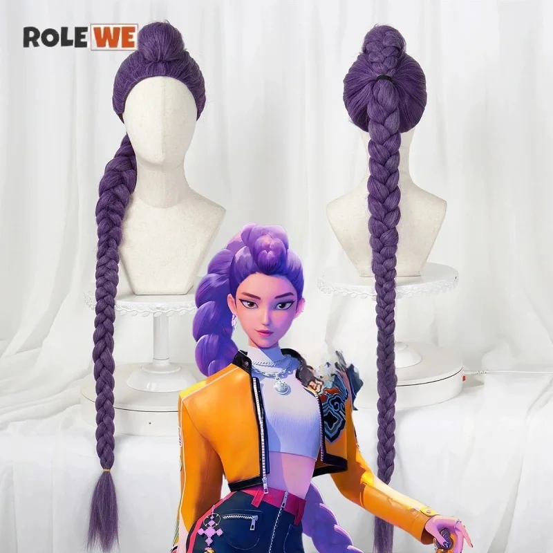 Mira Rumi Zoey Saja Boys Jinu Baby Abby Mystery Romance Wig Kpop Demon Hunters Cosplay Free Wig Cap Halloween Costume Props