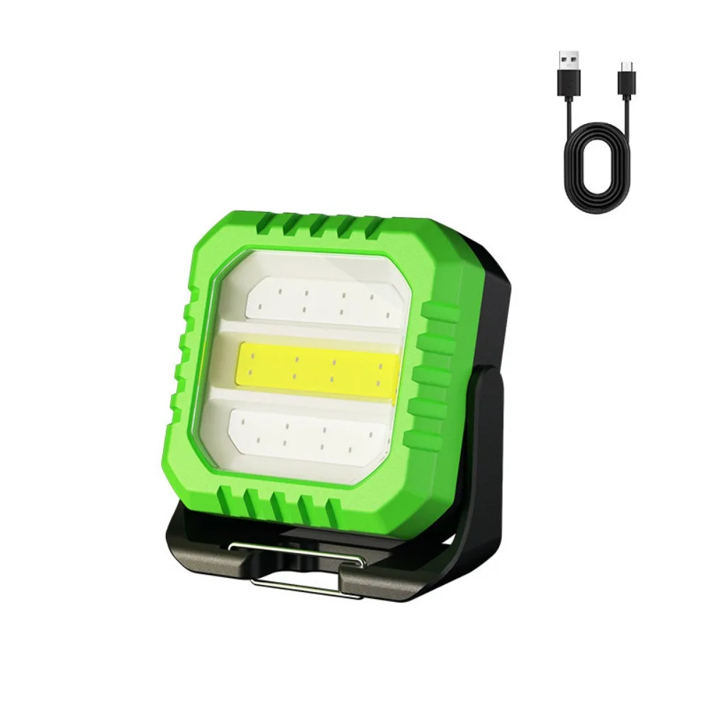 

With Hook Mini Keychain Flashlight Adjustable Bracket Battery Level Display Floodlight Waterproof Super Bright Camping Lamp