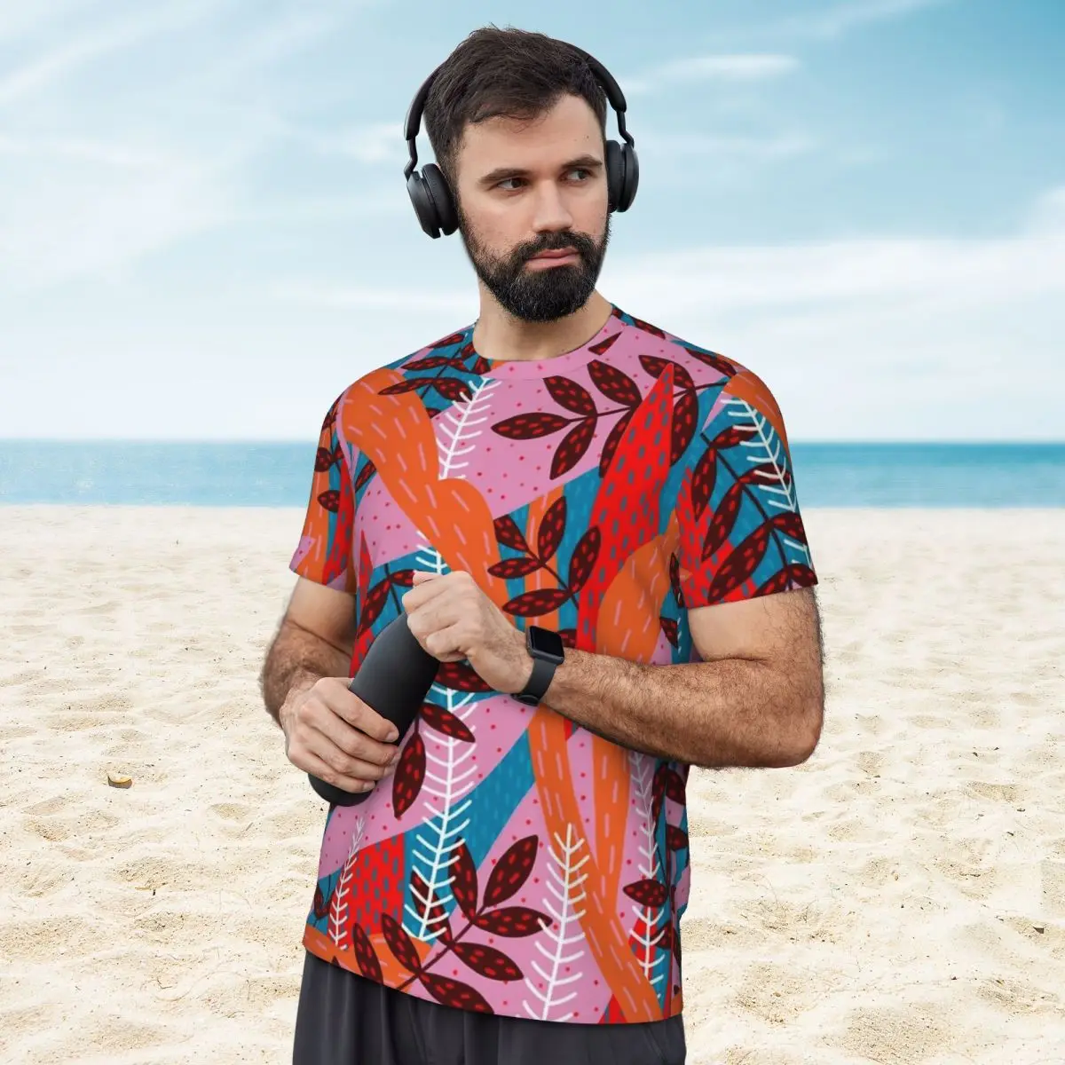 Magical Forest Men's Short-sleeved Mesh Classic Loose Cool Comfortable T-Shirt image 4