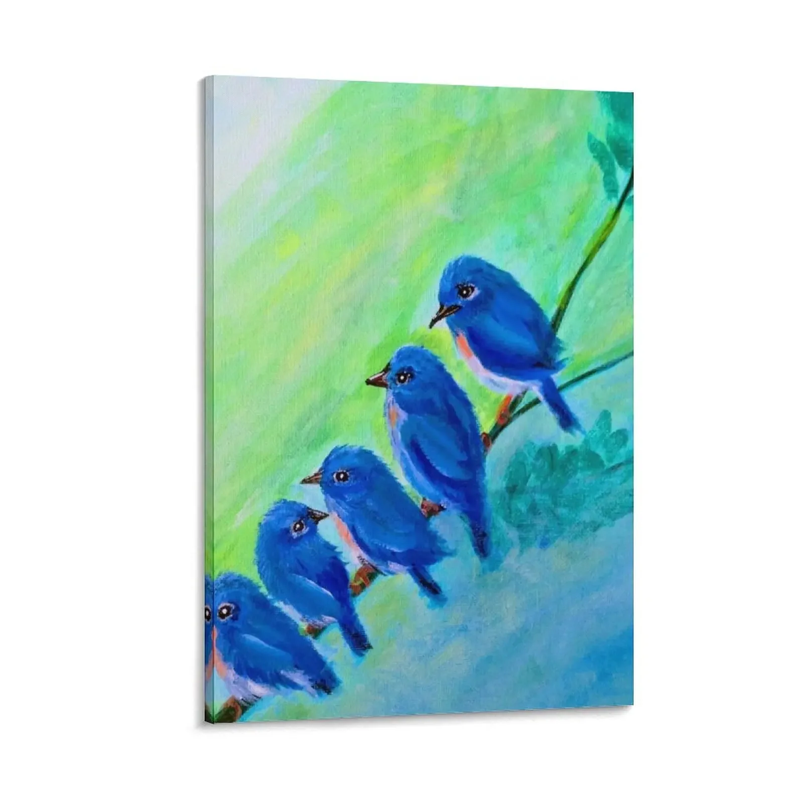 

Blue Birds Gathering Canvas Painting Decorative paintings Home decoration room decorations