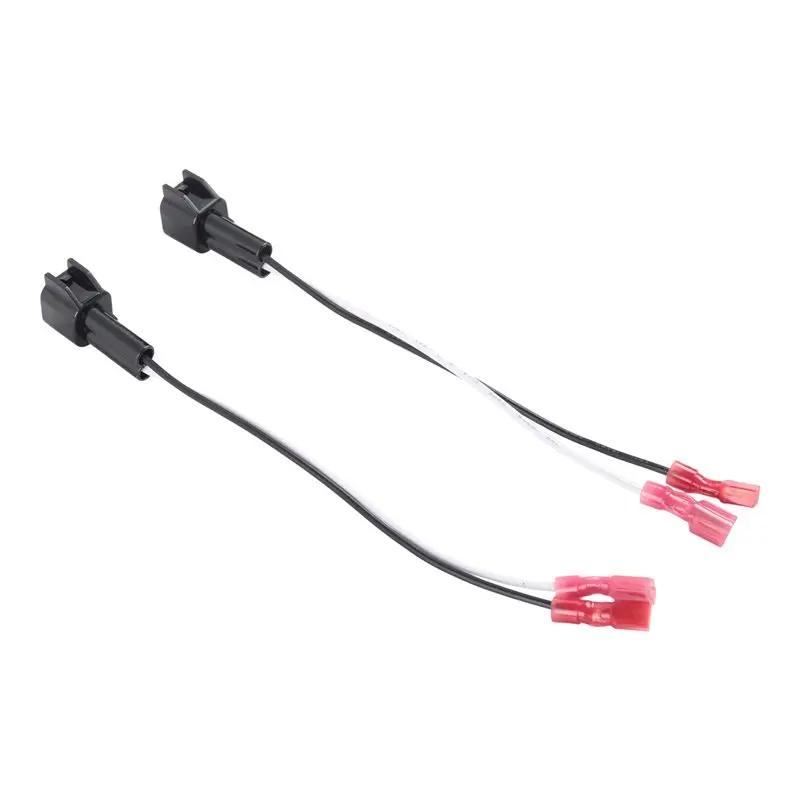 A02Q-1 Pair Car Audio 2-Pin Plug Speaker Replacement Wiring Harness For Chevy Ford Focus Mazda
