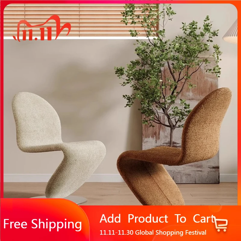 

Modern Stoot Dining Chairs Designer Minimalist Unique Lounge Throne Dining Chairs Accent Ergonomic Silla Entrance Hall Furniture