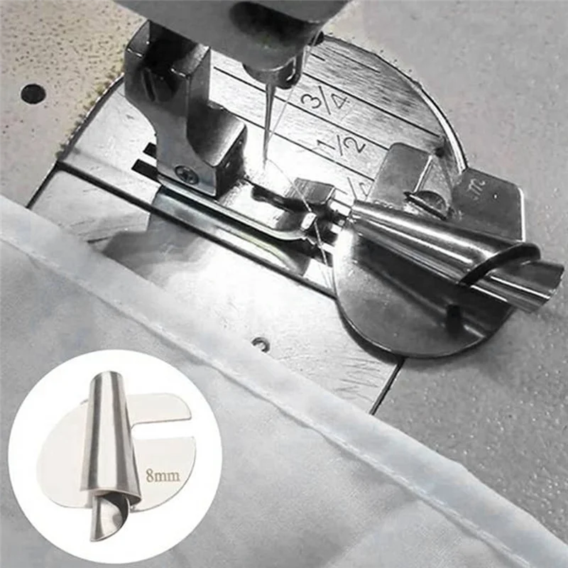 

3Mm-10Mm Sewing Rolled Hemmer Foot Sewing Machine Presser Foot DIY Crafts Hemming Puller Accessories-AA98