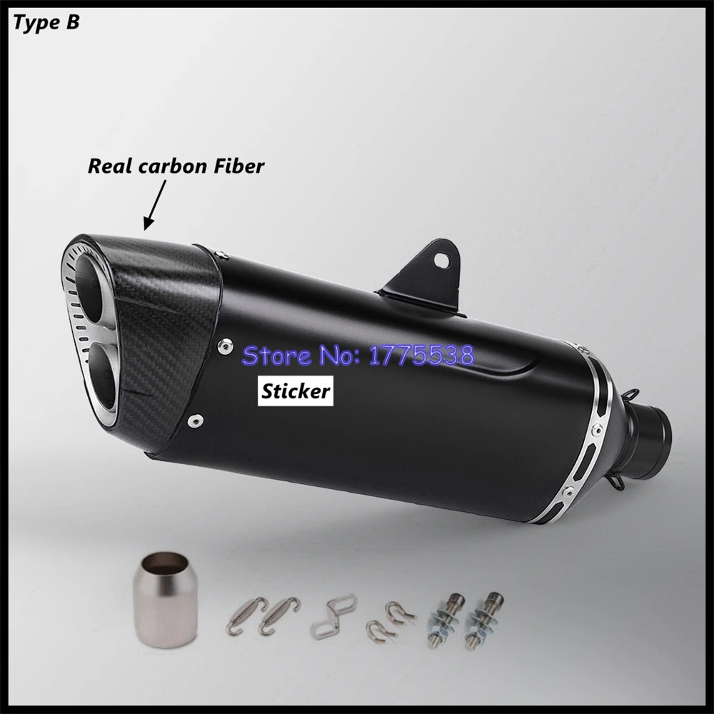 51mm Universal Motorcycle Exhaust for DUKE 390 CRF1000L CRF1100L MT07 MT09 TMAX 530 560 NVX155 PCX125 Z900RS Z1000 FZ1 R1 GSR750 image 4