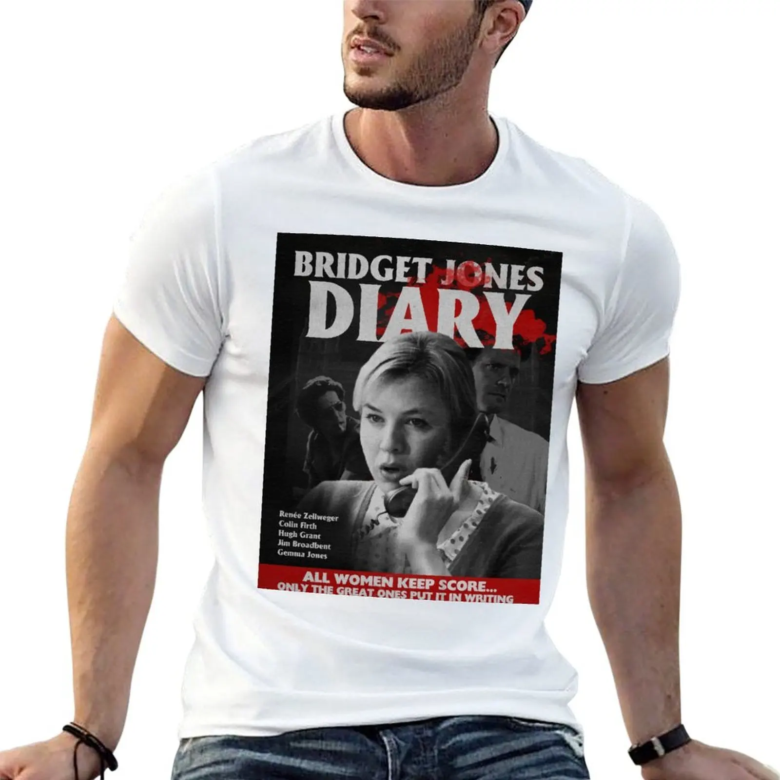 

Bridget Jones Diary 2001 Classic Horror Design T-Shirt mens graphic t shirts men t shirt cotton 100% T-Shirt