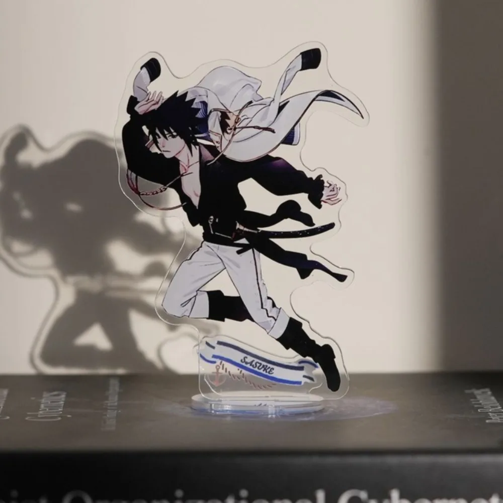 Uchiha Sasuke Acrylic Stand Figure Naruto Anime Peripherals Fashion Delicate Desktop Ornament A Set of Standing Badges Gifts