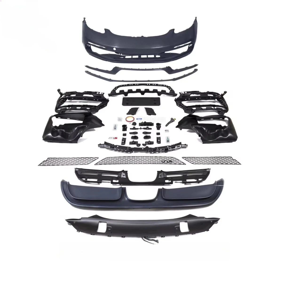 Body Kit for 2017-up Pors Cayman Boxster 718 Upgrade GTS Bumper Body Kits Rear Diffuser