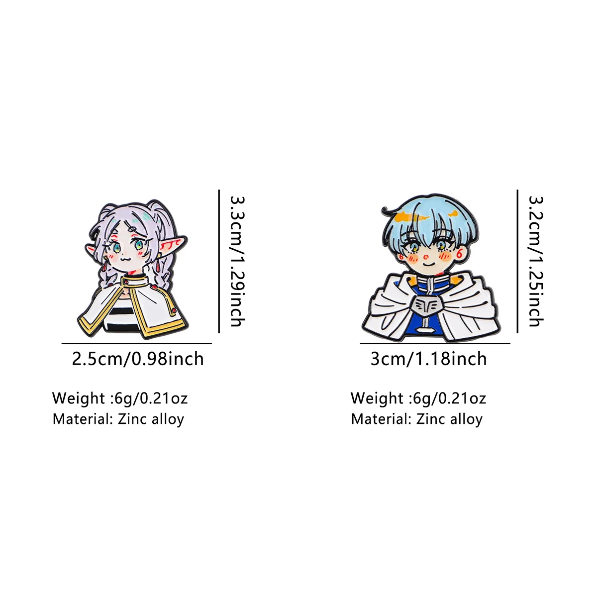 Japanische Anime Frieren Anstecknadeln für Rucksäcke Emaille Pin Frauen Brosche für Kleidung Aktentasche Abzeichen Schmuck Zubehör Geschenke – Detail 3