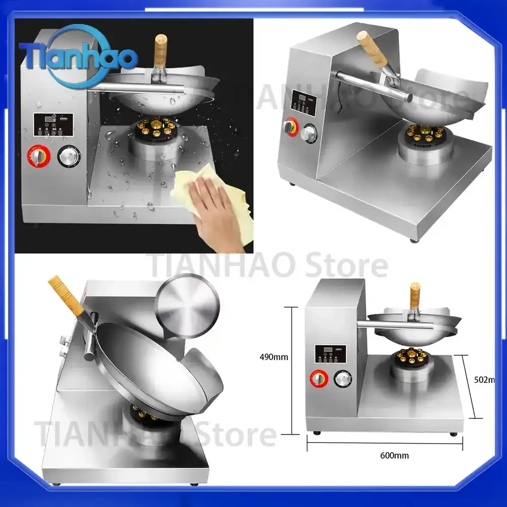 Automatic Robot Cooking Machine for Commercial Use Intelligent Wok Fryer with Artificial Flipping Function for Fried Rice