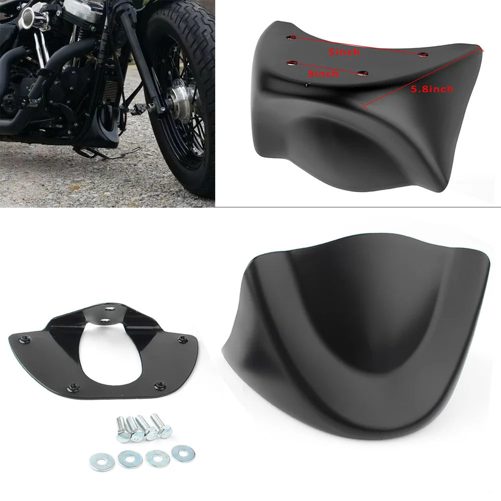 Motorcycle Front Chin Spoiler Air Dam Fairing For Harley Dyna FXD FXDB 2006 2007 2008 2009 2010 2011 2012 13 14 2015 Matte Black